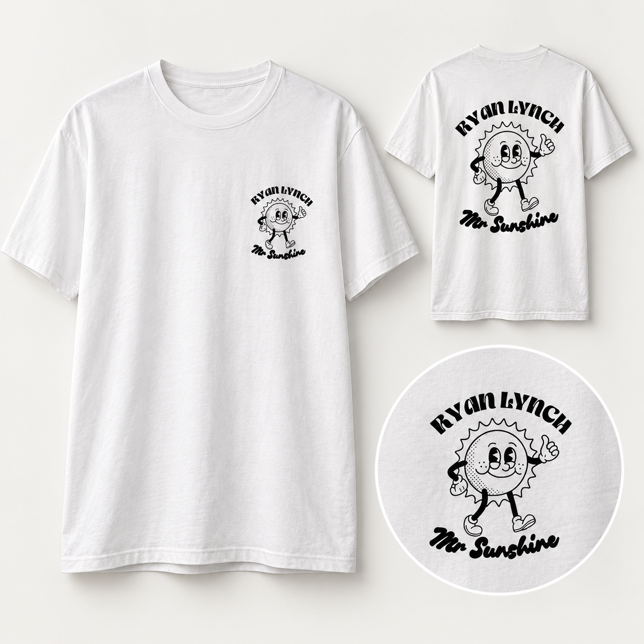 White Mr Sunshine T-shirt
